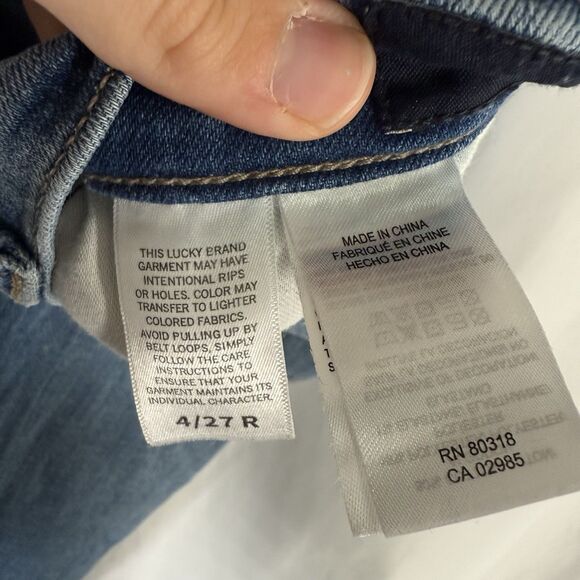 Lucky Brand Sweet Boot Jeans Women's 4 27 Light Wash Blue Denim Low Rise - Picture 8 of 13